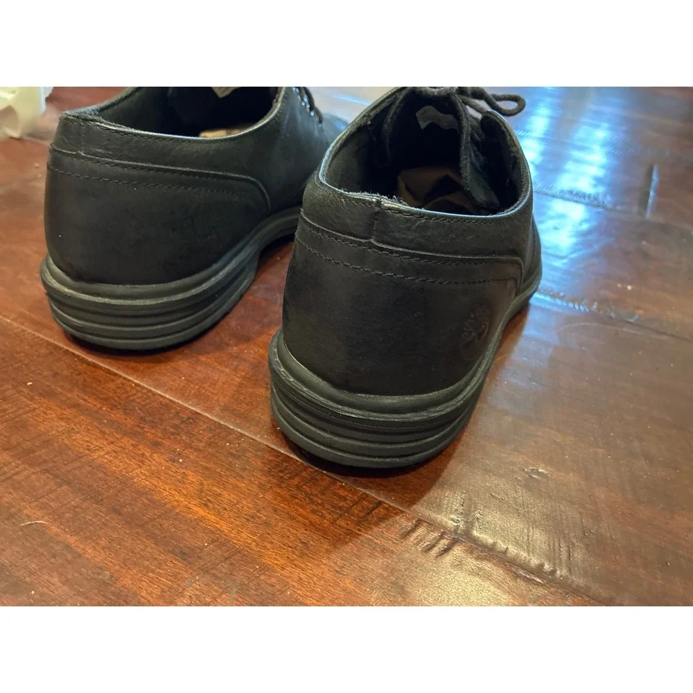 Timberland Sawyer Lane Oxford Mens Size 9 Black Leather HoverLite A1QCZ Shoes